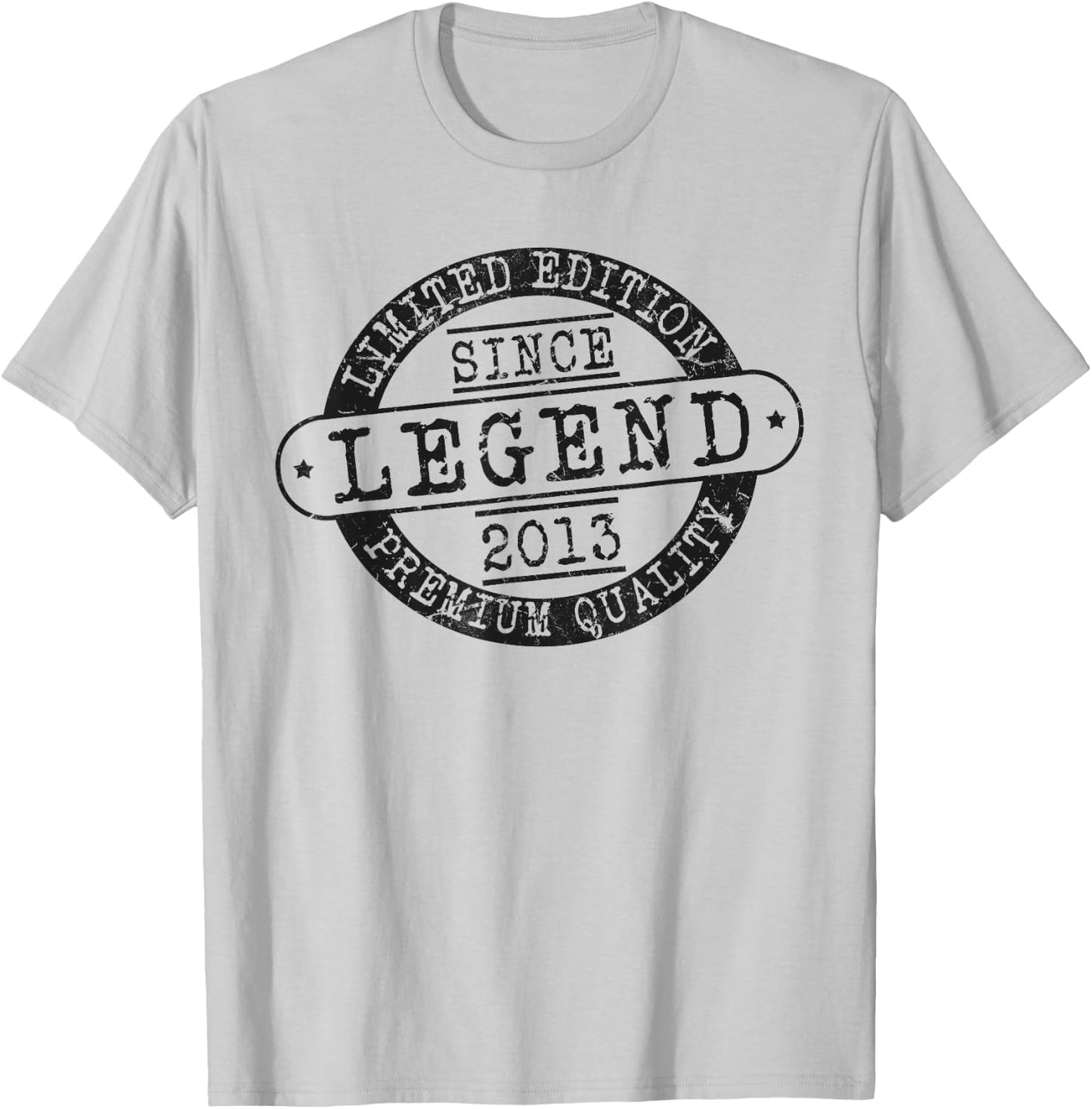 Legend Since 2013, Rustic Style Born In 2013 Birthday Gifts T-Shirt - T-Shirt | Ash