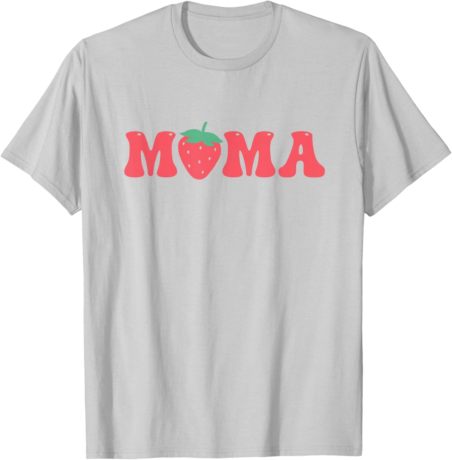 Mama of The Berry First Birthday Strawberry Matching Couple T-Shirt - T-Shirt | Ash