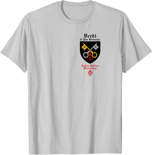 Calcio storico fiorentino Verdi Florentine football fútbol T-Shirt - T-Shirt | Ash