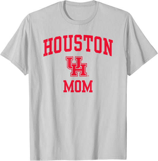 Houston Cougars Mom Icon White Officially Licensed T-Shirt - T-Shirt | Ash