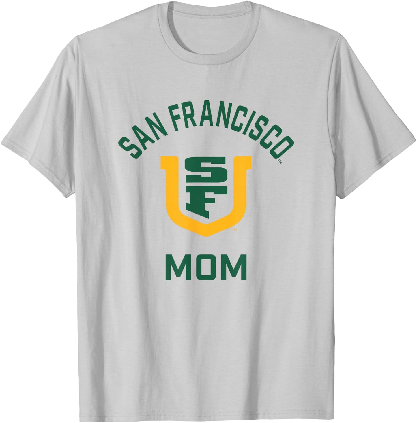 University of San Francisco USF Dons Arched Mom T-Shirt - T-Shirt | Ash