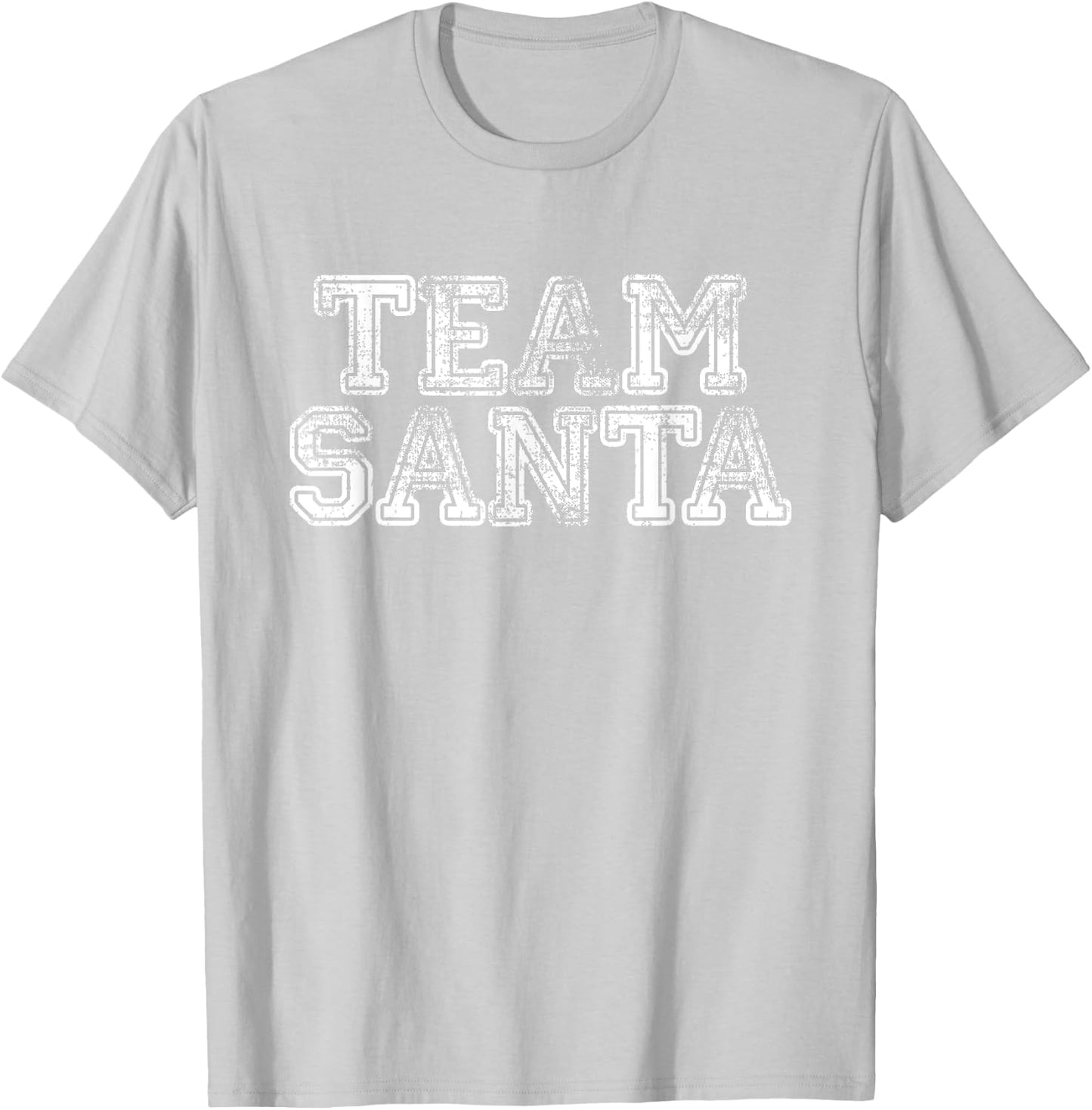 Team Santa T Shirt - Funny Fun Christmas Day T-Shirt - T-Shirt | Ash