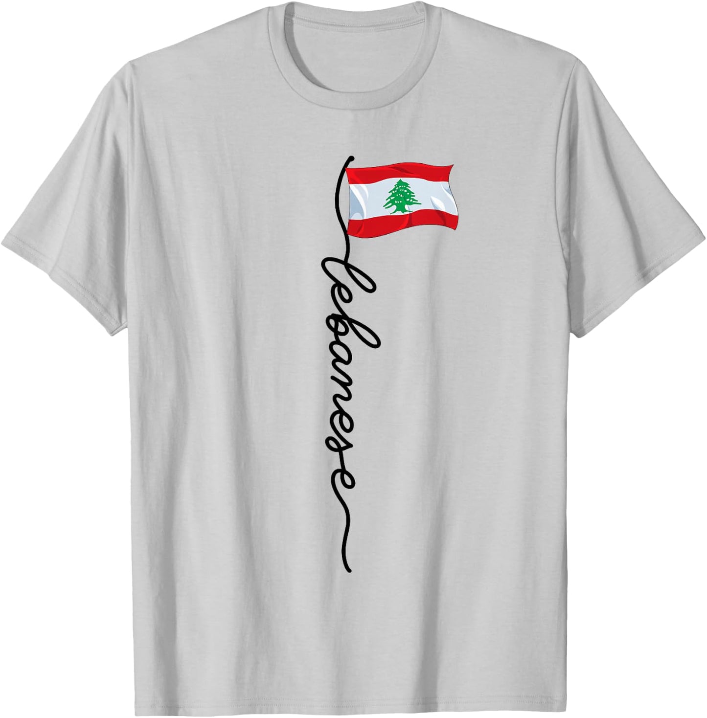 Lebanon Signature Lebanese T-Shirt - T-Shirt | Ash