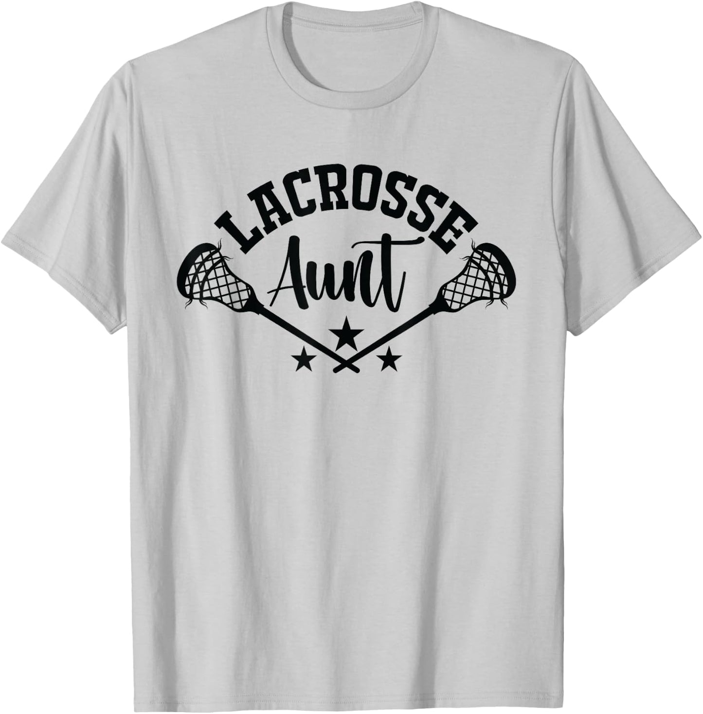 Lacrosse Aunt Lax Sports Aunty Auntie Lacrosse T-Shirt - T-Shirt | Ash