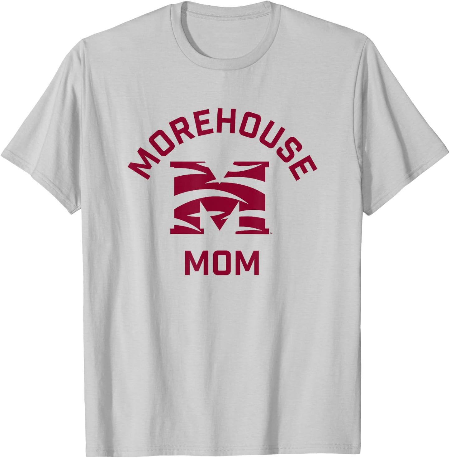 Morehouse College Maroon Tigers Arched Mom T-Shirt - T-Shirt | Ash