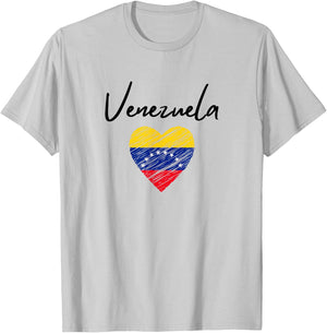 Venezuela Love Souvenir Free T-Shirt - T-Shirt | Ash