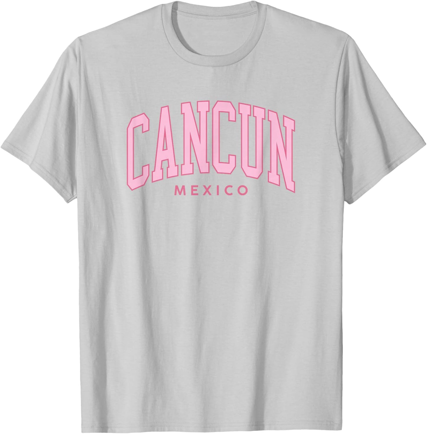 Cancun Mexico Cruise Retro Pink Preppy Throwback T-Shirt - T-Shirt | Ash