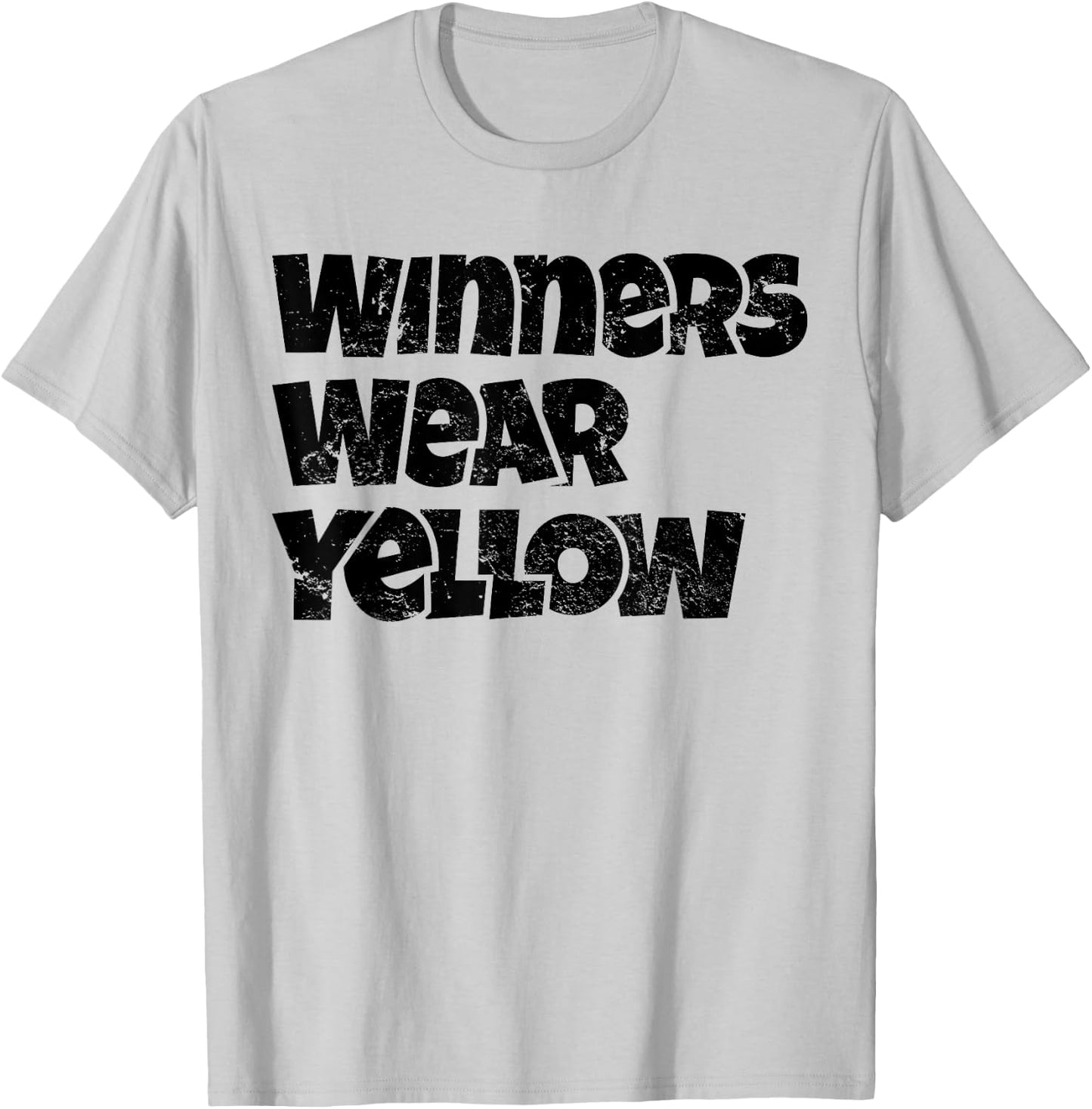 Winners Wear Yellow Spirit Wear Team Game Color War Funny T-Shirt - T-Shirt | Ash