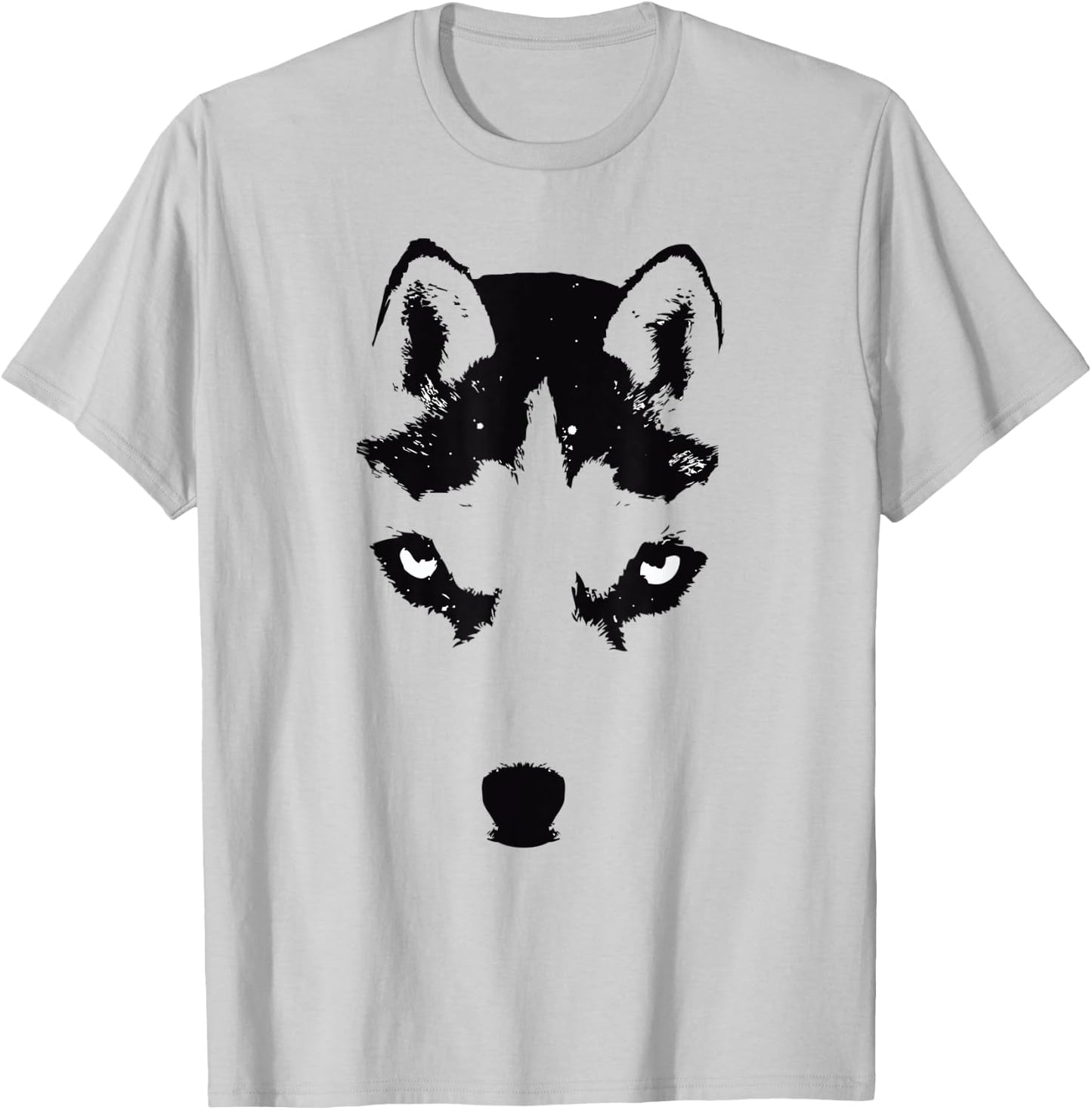 Cute Siberian Husky Puppy Dog Lover T-Shirt - T-Shirt | Ash