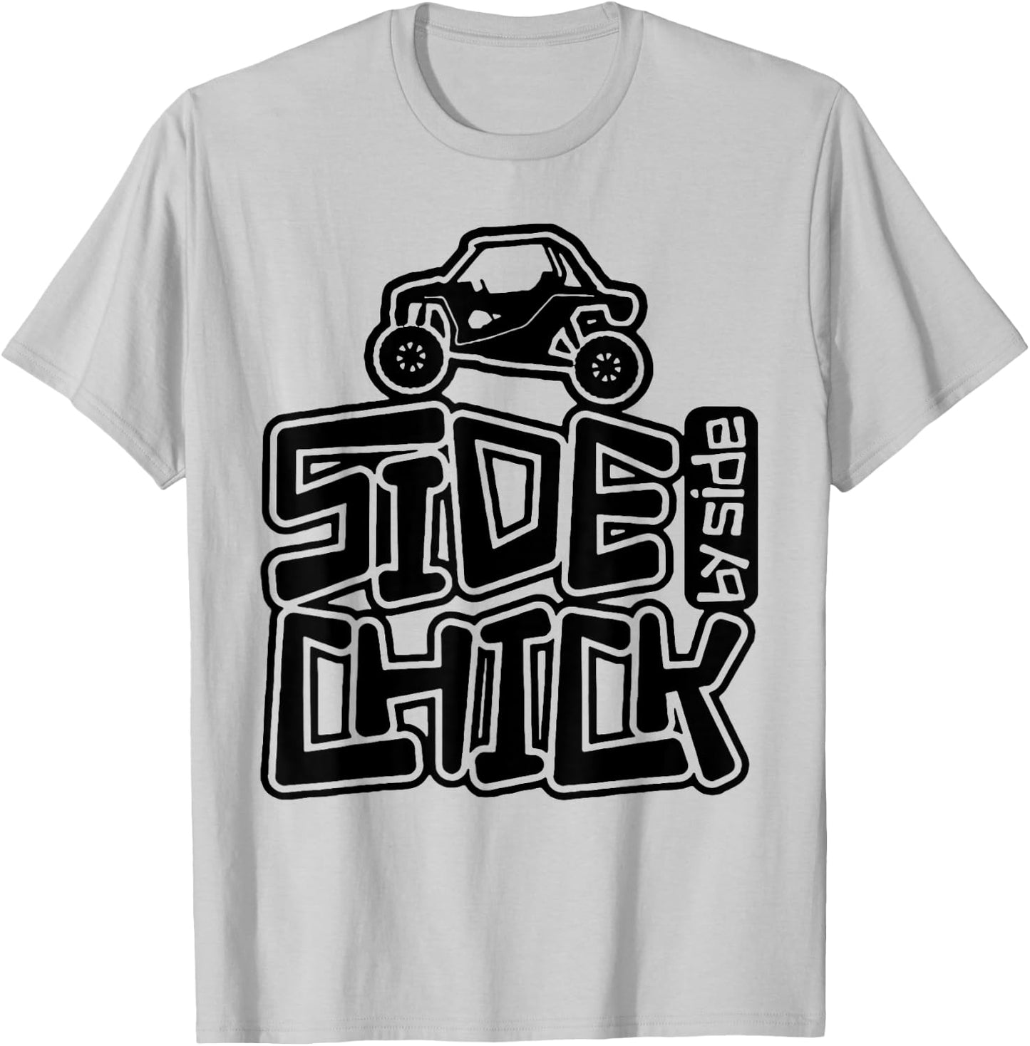 Side By Side Chick Off-road T-Shirt - T-Shirt | Ash