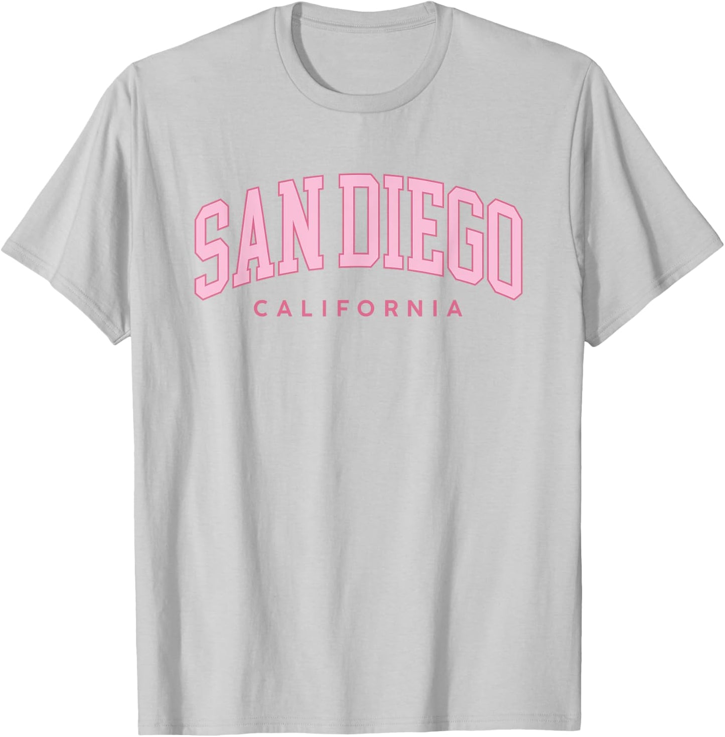 San Diego California Retro Preppy Throwback Pink Girls T-Shirt - T-Shirt | Ash