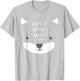 Cute Fox Face Halloween Costume T-Shirt - T-Shirt | Ash
