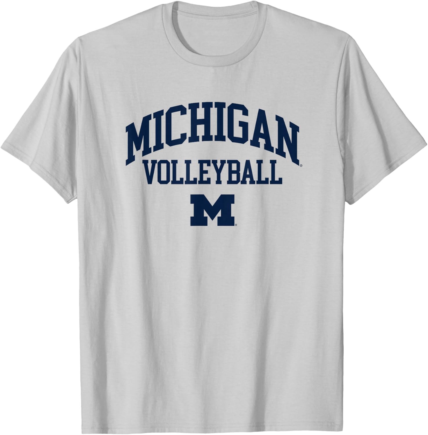 University of Michigan Wolverines U of M Volleyball T-Shirt - T-Shirt | Ash