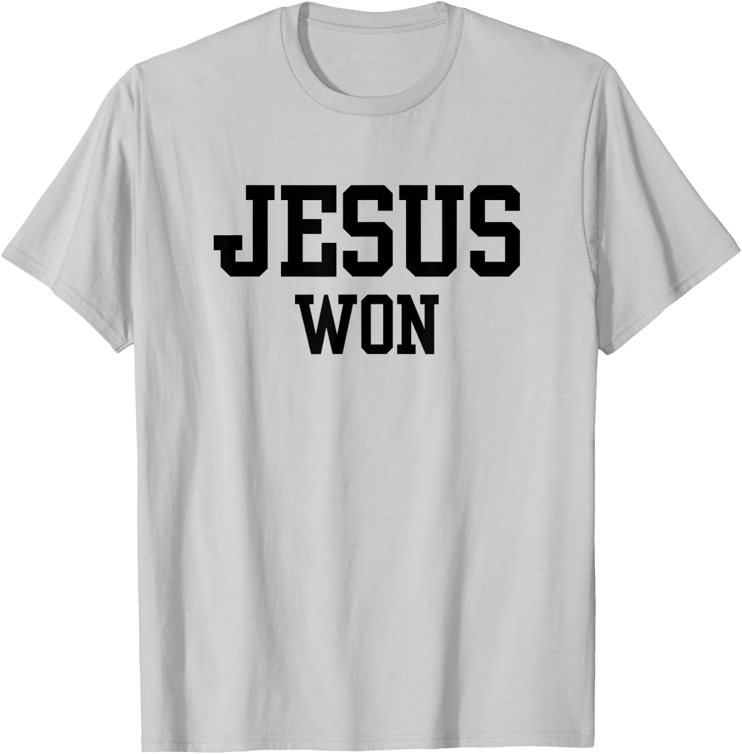 Christian, JESUS WON T-Shirt - T-Shirt | Ash