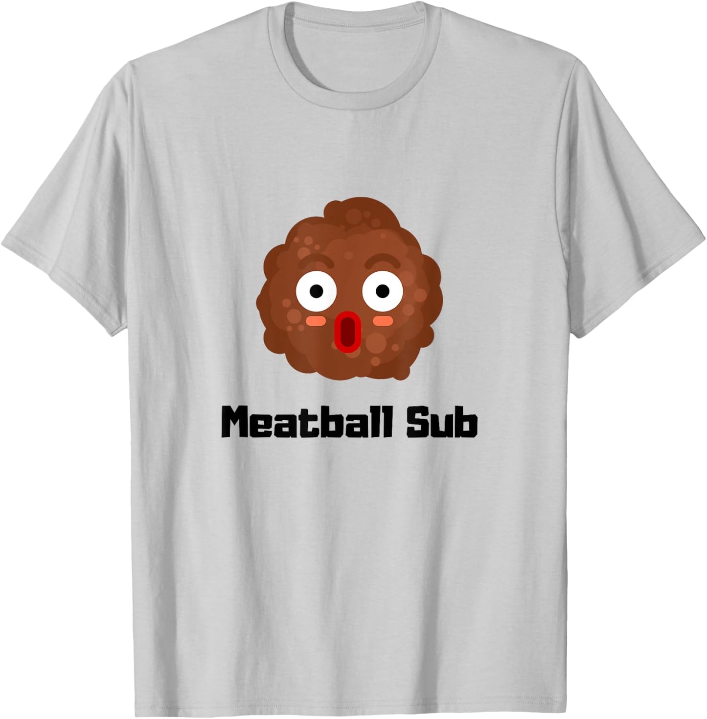 Delicious Meatball Sub Funny Sandwich Guy Dad T-Shirt - T-Shirt | Ash