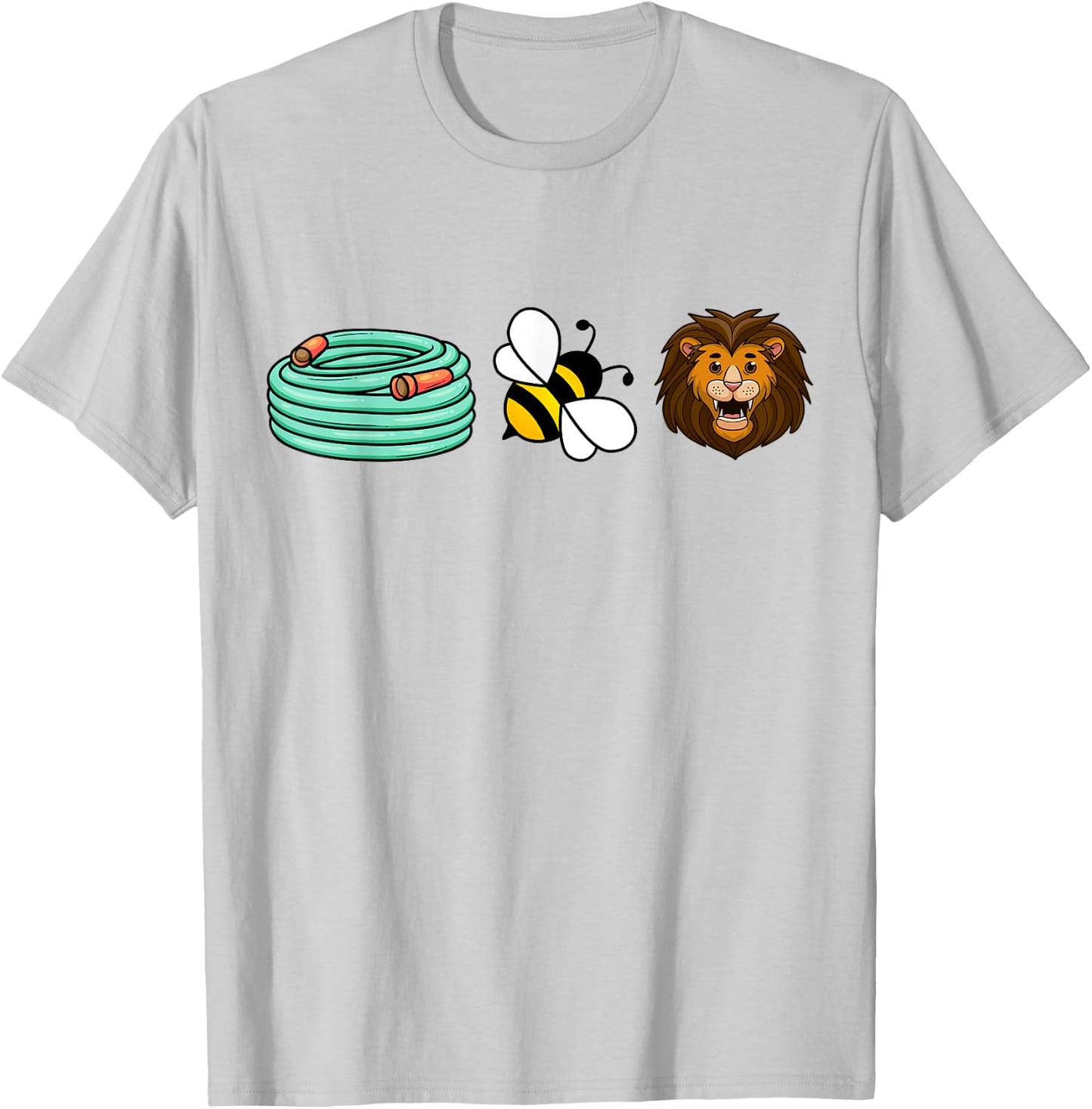 Hose Bee Lion Hidden message Funny Men Women T-Shirt - T-Shirt | Ash