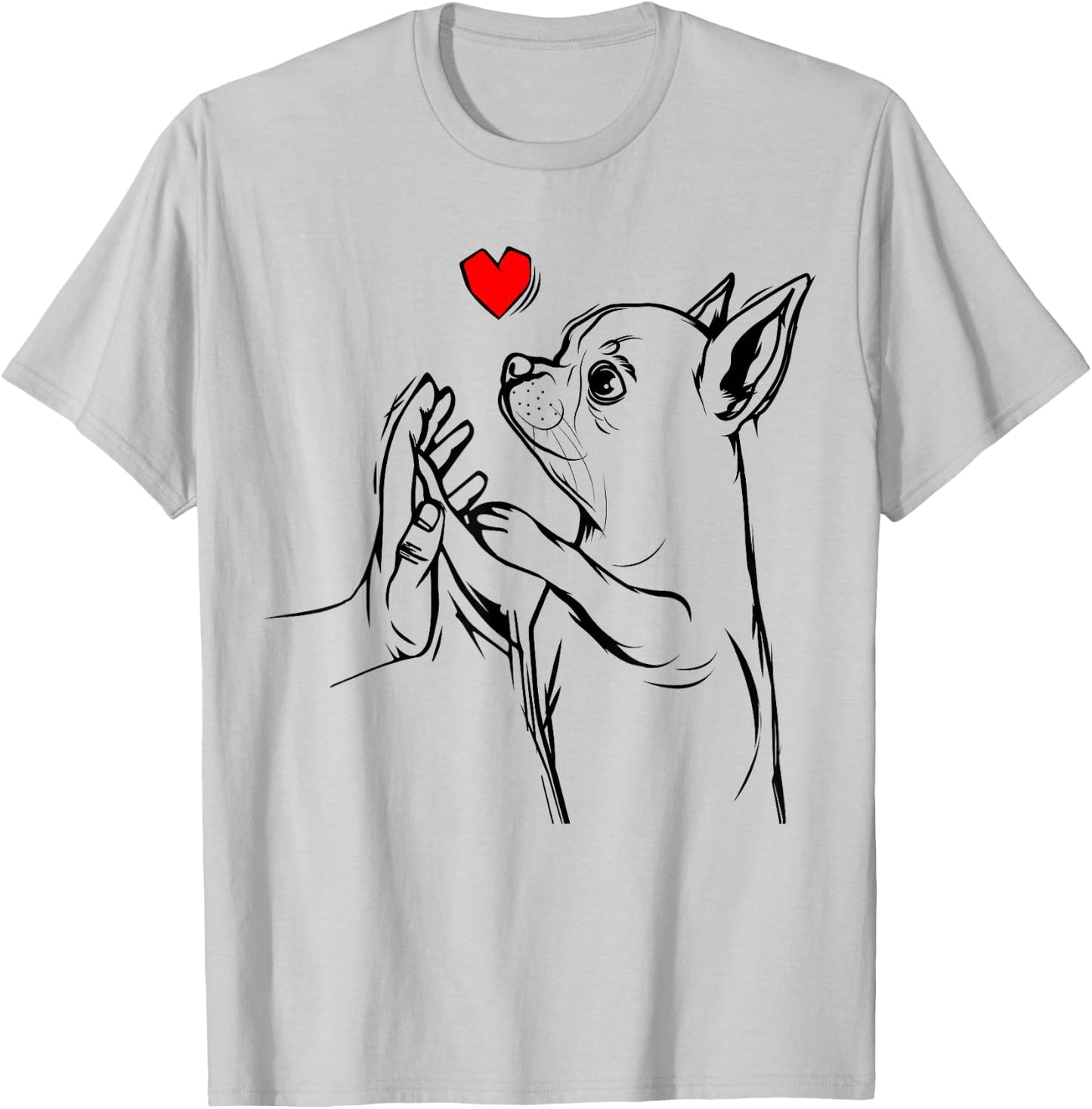 Chihuahua Love Dog Mom Girls T-Shirt - T-Shirt | Ash