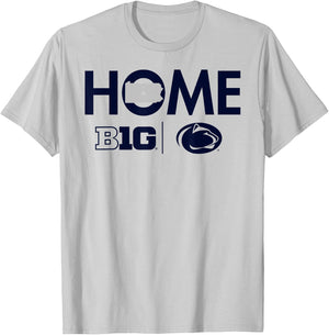 Penn State Nittany Lions Big 10 Home White T-Shirt - T-Shirt | Ash