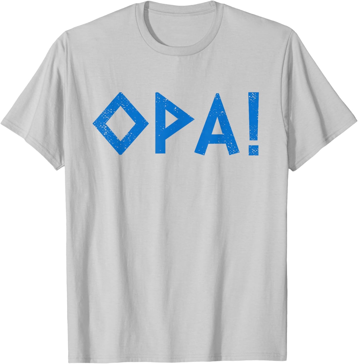Opa Ancient Greek Pride Greek Flag Funny Greek Party Greece T-Shirt - T-Shirt | Ash