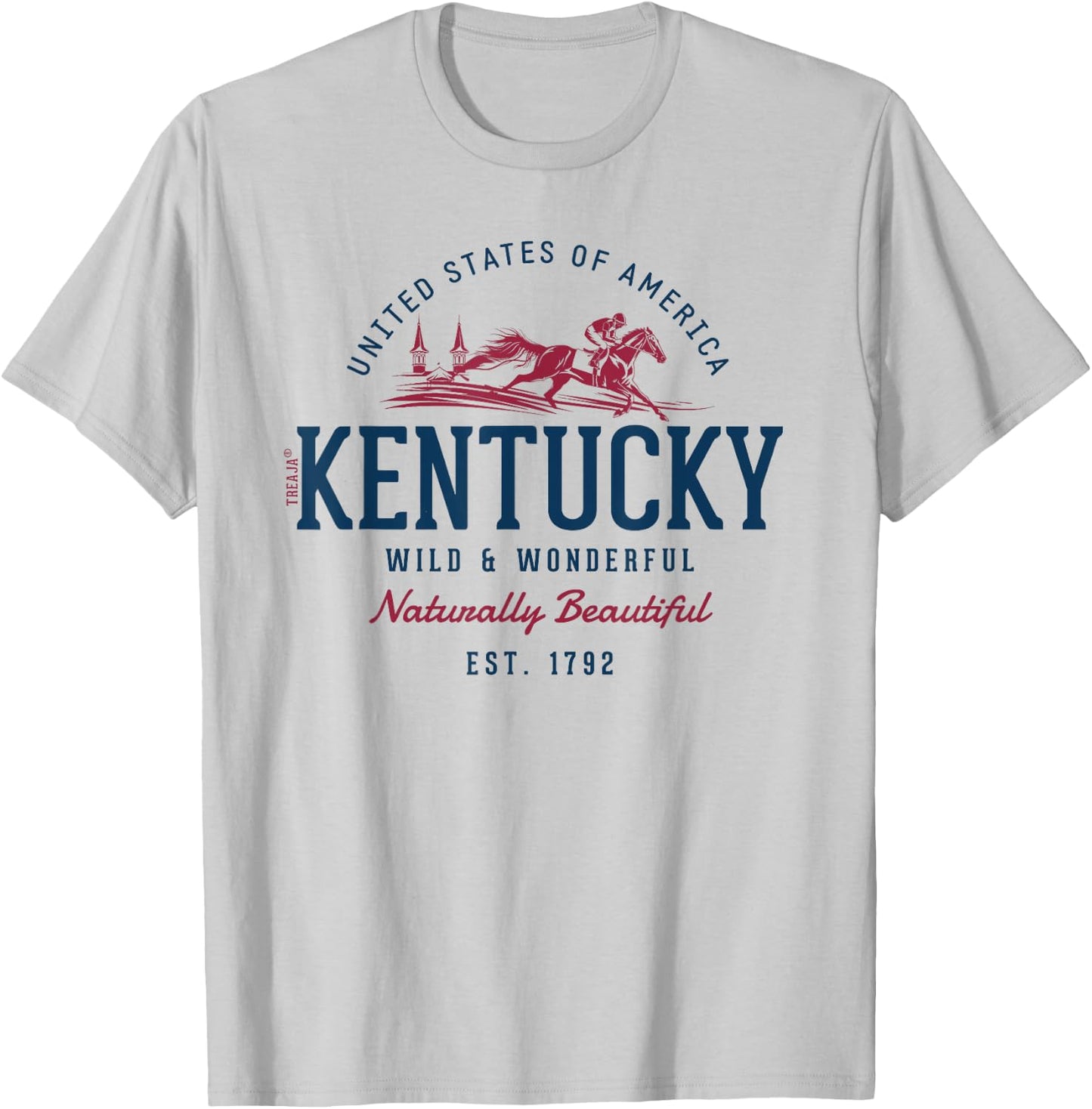 Vintage-Looking Retro Styled Kentucky T-Shirt - T-Shirt | Ash