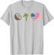 Coconut Tree Meme - Patriotic Kamala Statement USA Democrat T-Shirt - T-Shirt | Ash
