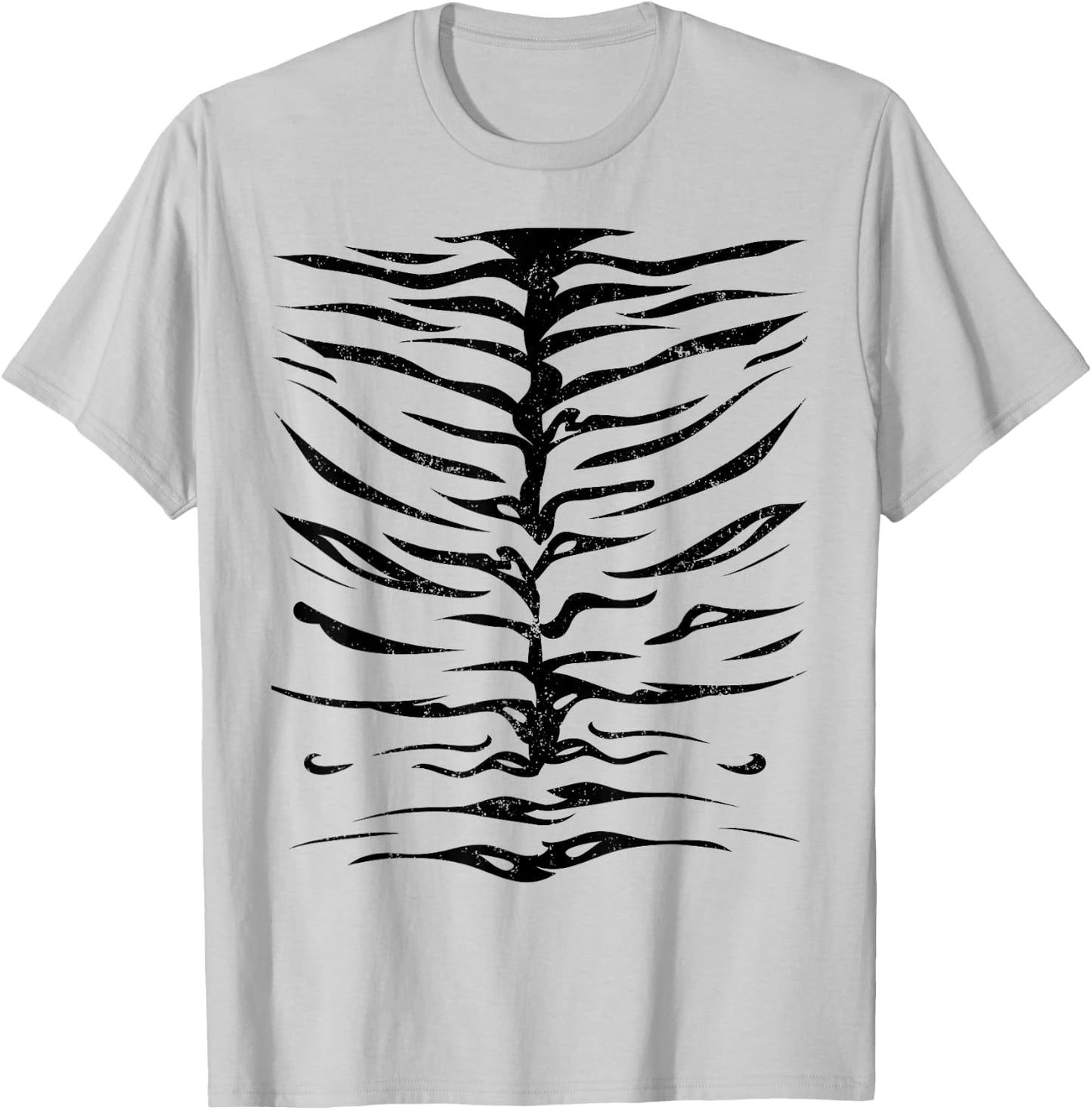 Orange Striped Tiger Halloween Costume Party T-Shirt - T-Shirt | Ash