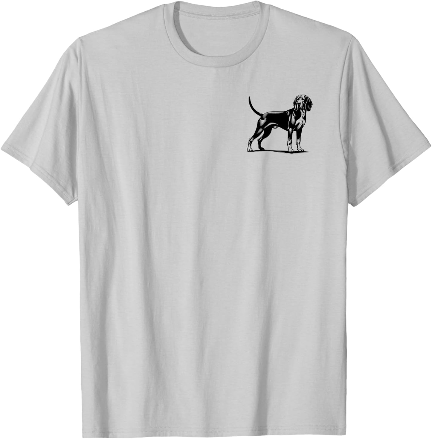 Dog Dad Mom Lover - Monochromatic Redbone Coonhound Men Women T-Shirt - T-Shirt | Ash