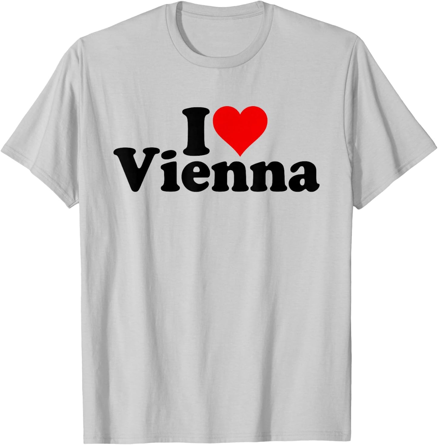 I Love Heart Vienna Austria T-Shirt - T-Shirt | Ash