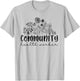 Retro Wildflower Community Health Worker Women Squad Nurse T-Shirt - T-Shirt | Ash
