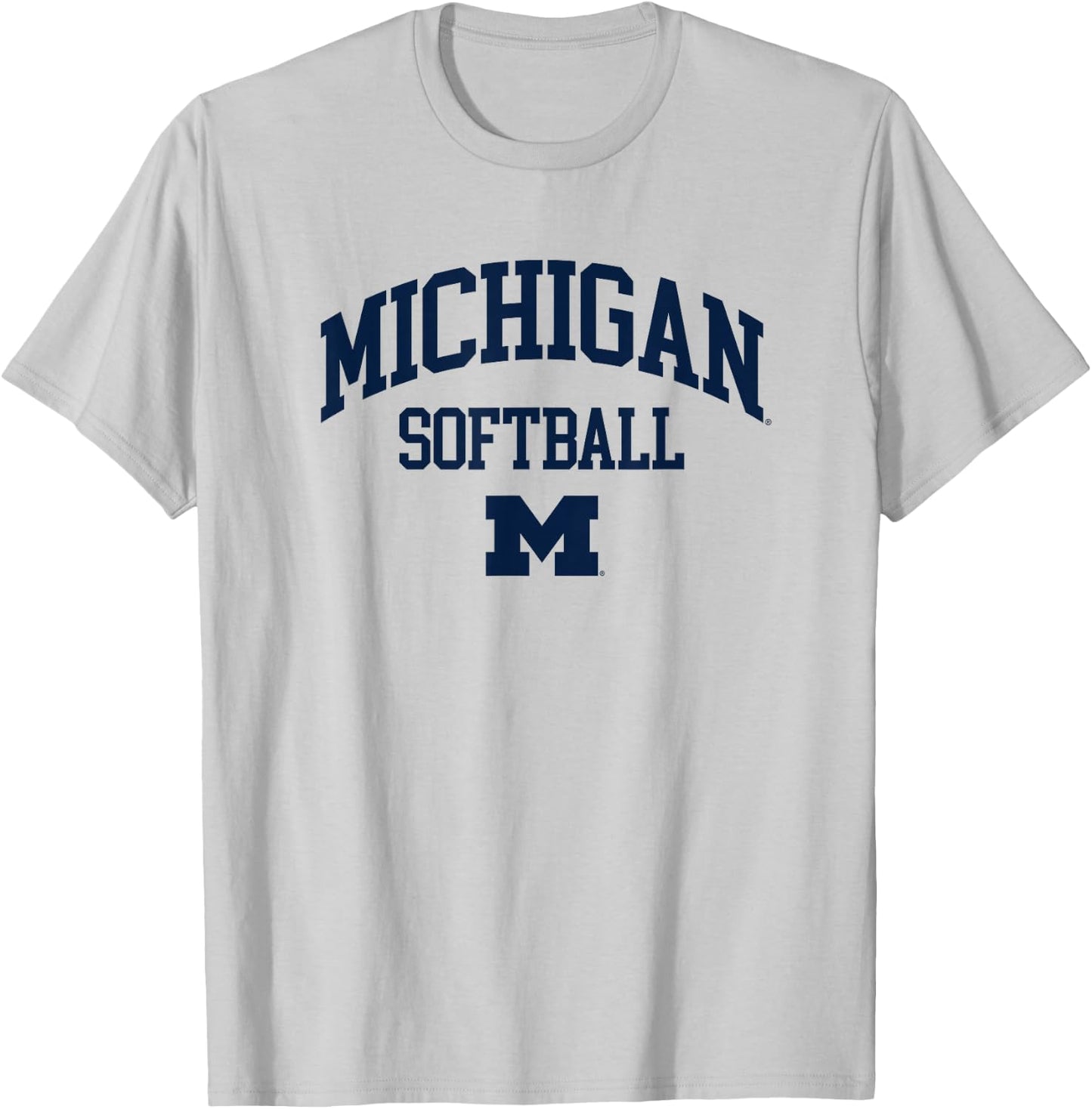 University of Michigan Wolverines U of M Softball T-Shirt - T-Shirt | Ash