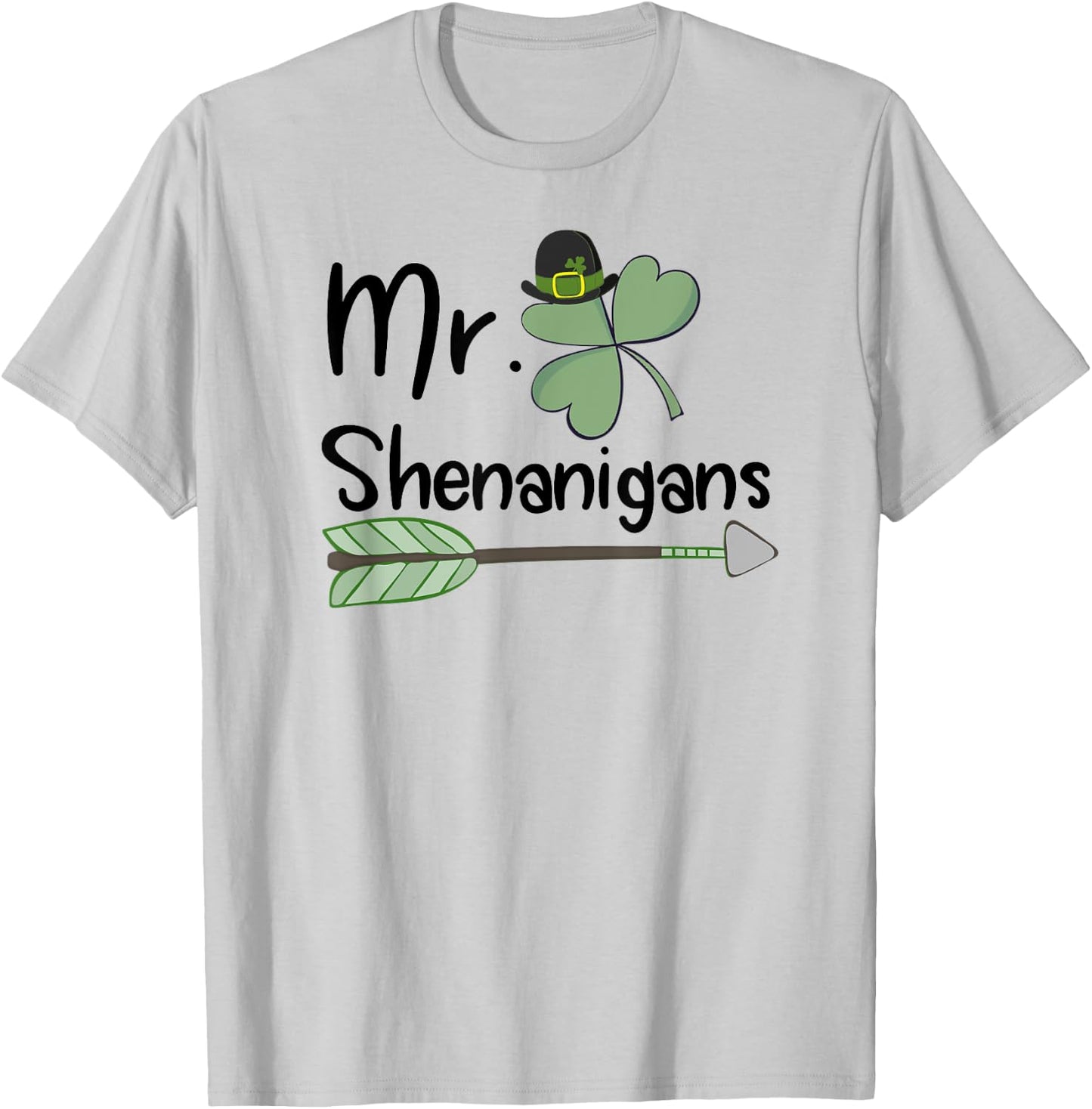 St Patricks Day Mr. Shenanigans Funny T shirt T-Shirt - T-Shirt | Ash