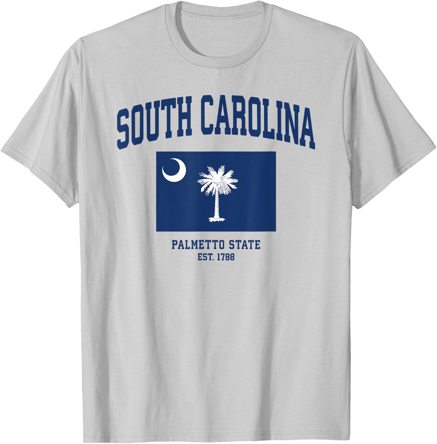 South Carolina State Flag T-Shirt - T-Shirt | Ash