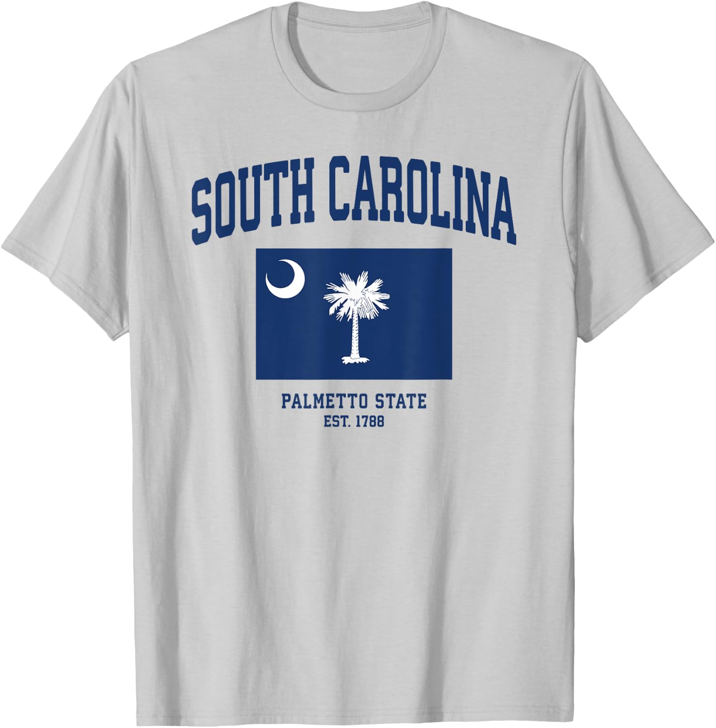 South Carolina State Flag T-Shirt - T-Shirt | Ash