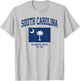 South Carolina State Flag T-Shirt - T-Shirt | Ash