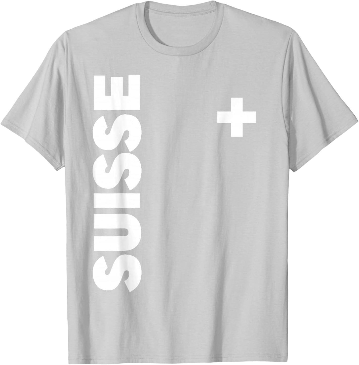 SWI Swiss Fan Flag Switzerland T-Shirt - T-Shirt | Ash