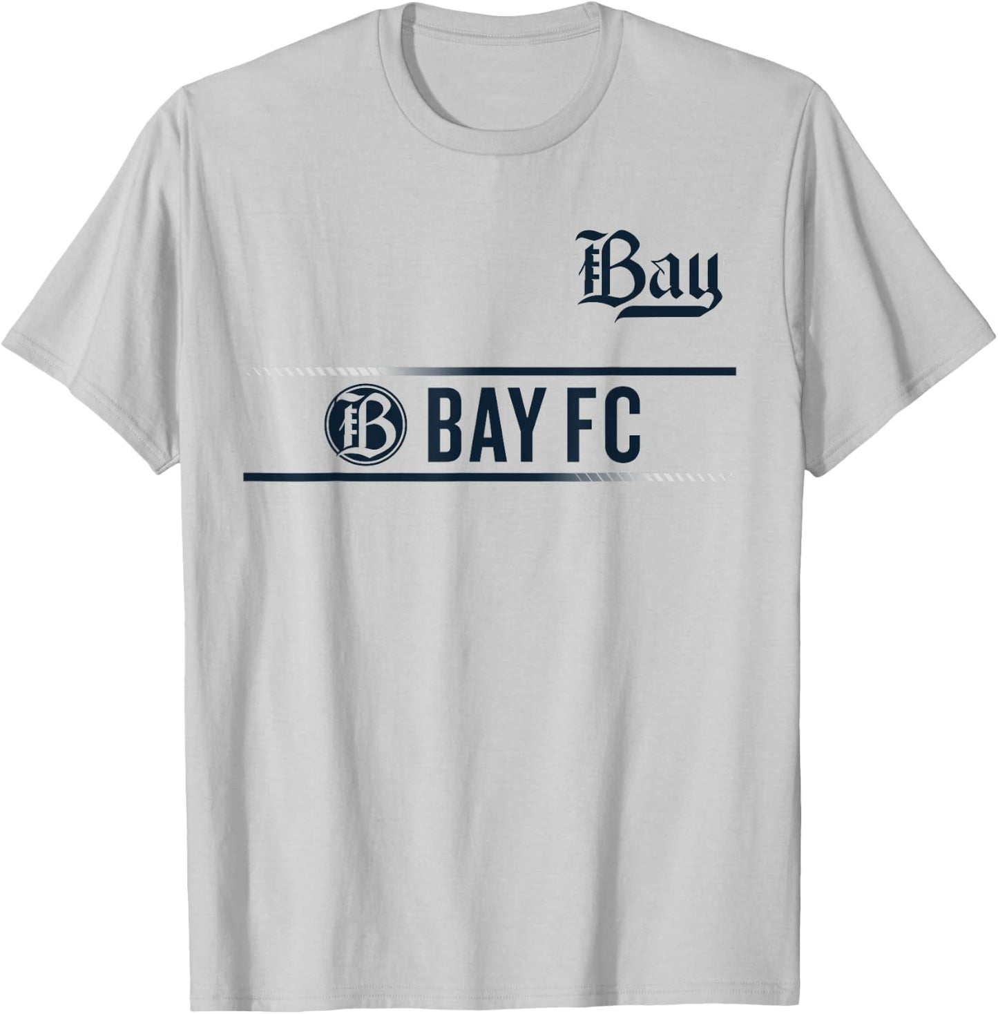 Officially Licensed Bay FC NWSL Soccer Apparel T-Shirt - T-Shirt | Ash