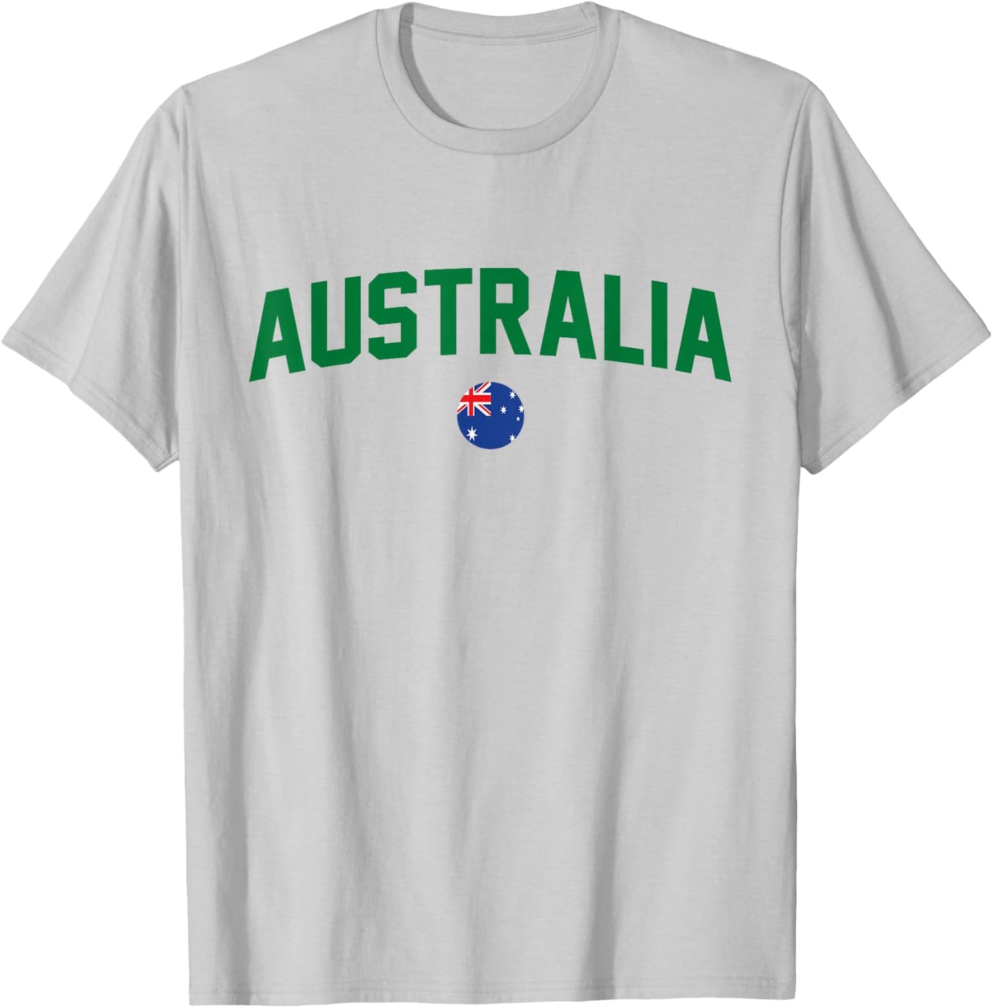 Green Yellow Australia Down Under Team Australia Flag T-Shirt - T-Shirt | Ash
