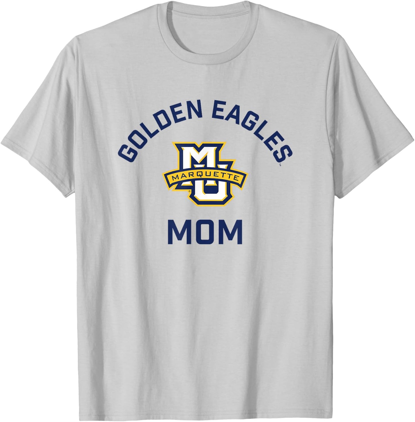 Marquette University Golden Eagles Arched Mom T-Shirt - T-Shirt | Ash