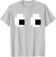 Retro Arcade Game Ghost Eyes Halloween Group Costume T-Shirt - T-Shirt | Ash