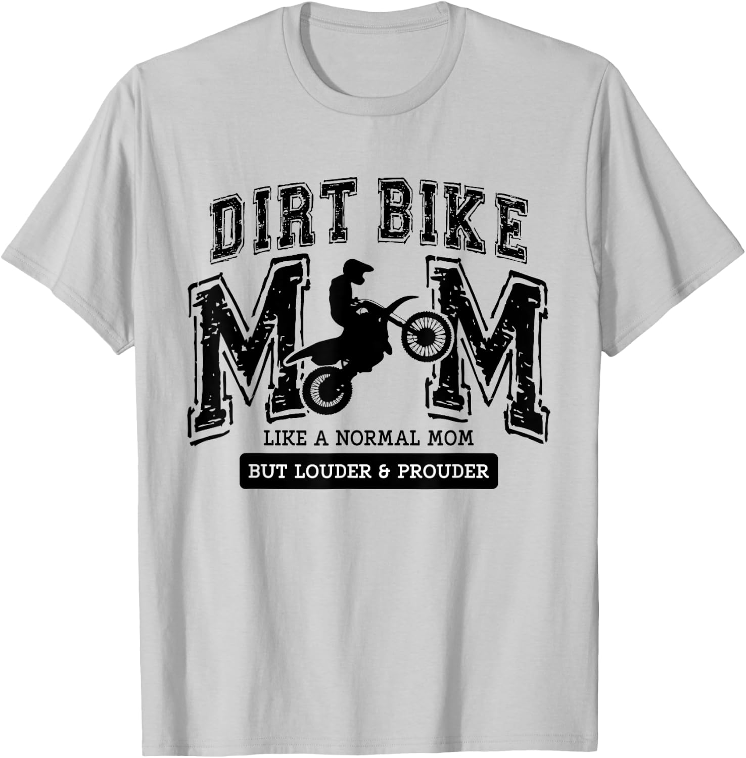 Dirt Bike Mom Women Motocross Proud Moto Dirt Bike Mama T-Shirt - T-Shirt | Ash