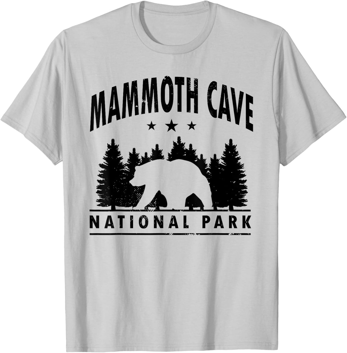 Mammoth Cave National Park Souvenir US Park Bear T-Shirt - T-Shirt | Ash