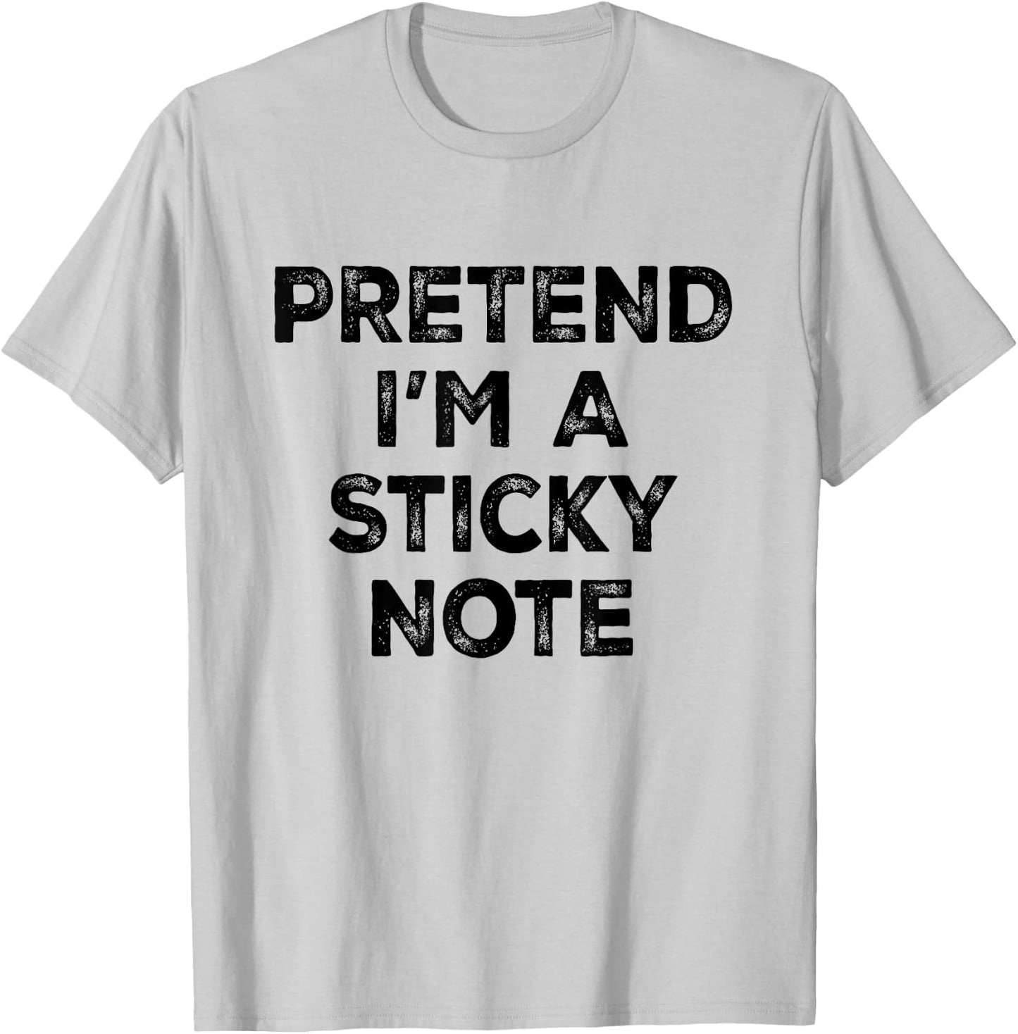 Pretend I'm A Sticky Note Lazy Halloween Costume T-Shirt - T-Shirt | Ash