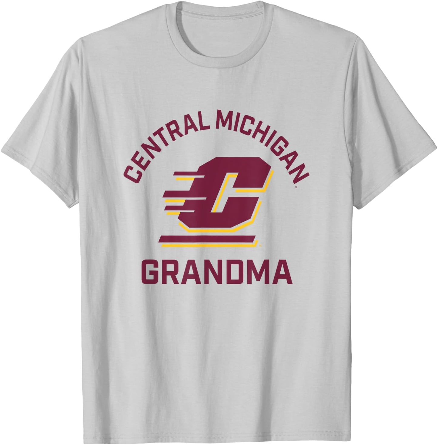 Central Michigan University CMU Chippewas Arched Grandma T-Shirt - T-Shirt | Ash