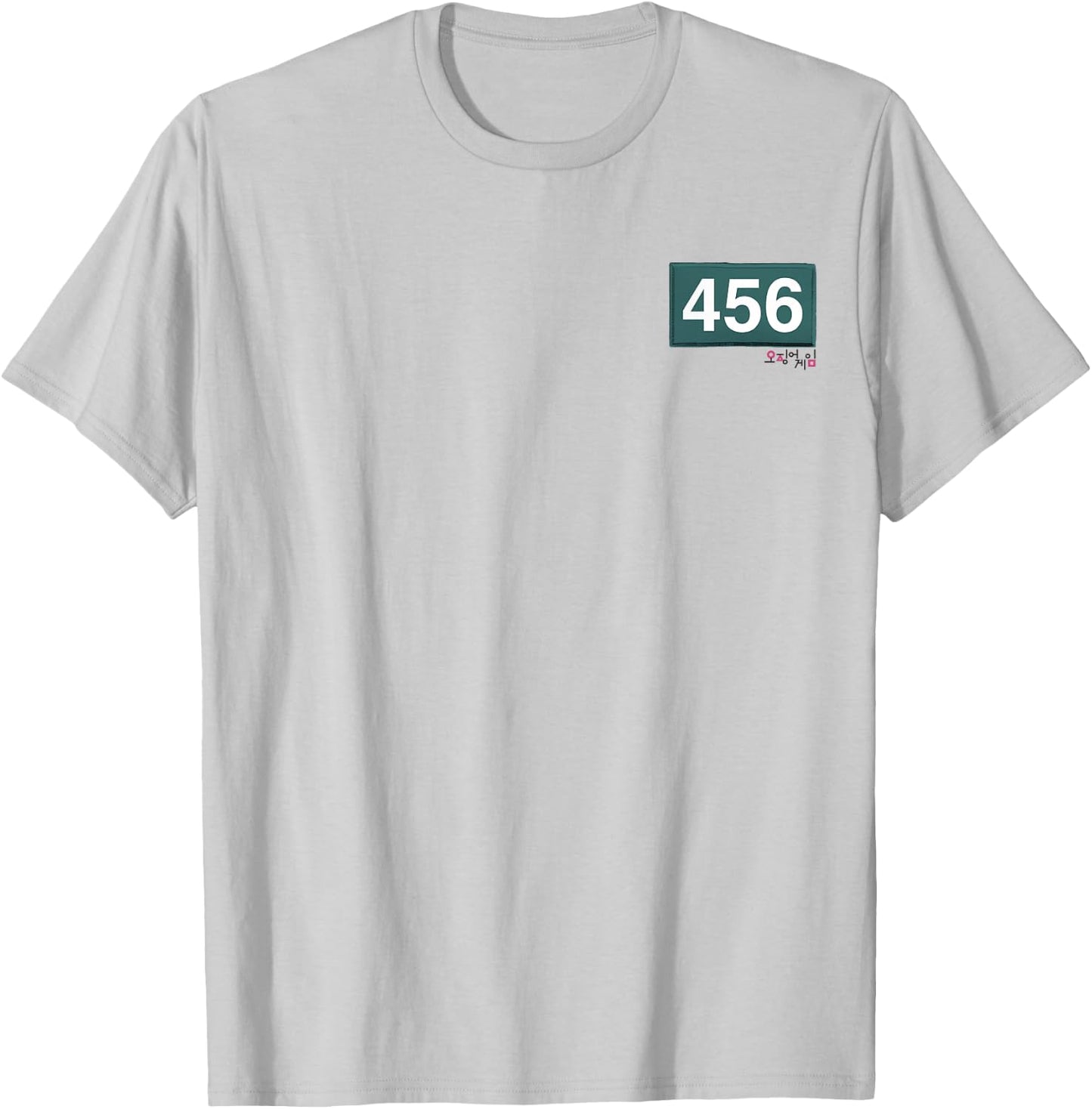 Squid Game Player 456 Pocket Costume T-Shirt - T-Shirt | Ash
