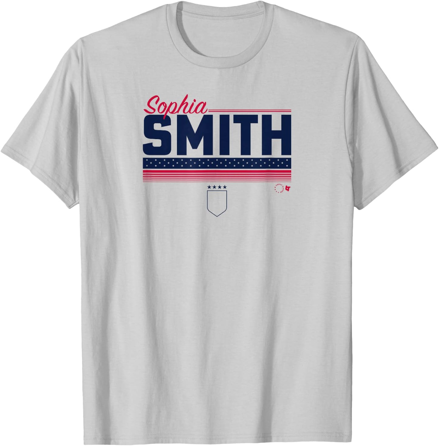Sophia Smith Stripe USWNTPA - USA Soccer T-Shirt - T-Shirt | Ash