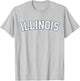 Retro Illinois Vintage Illinois Orange Blue Classic Look T-Shirt - T-Shirt | Ash
