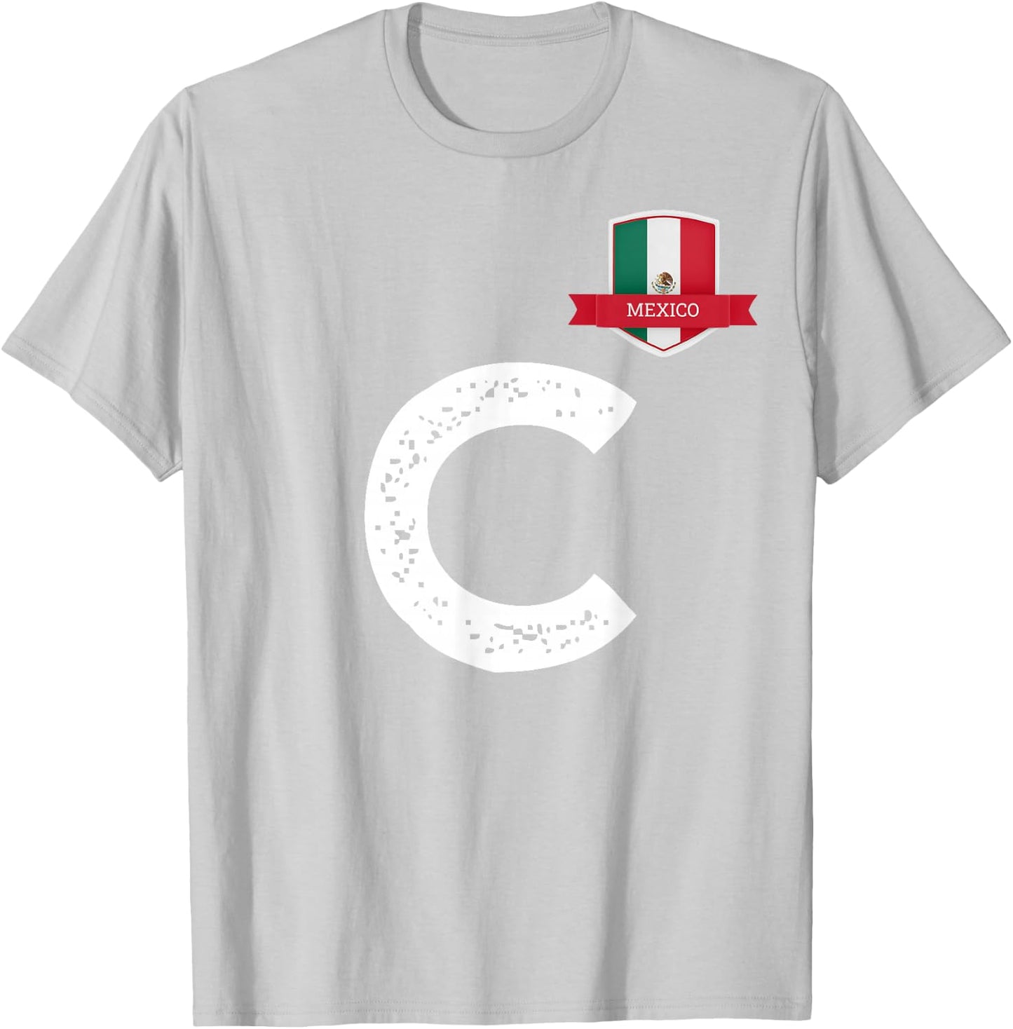 Mexico Flag C Mexican Mexico T-Shirt - T-Shirt | Ash