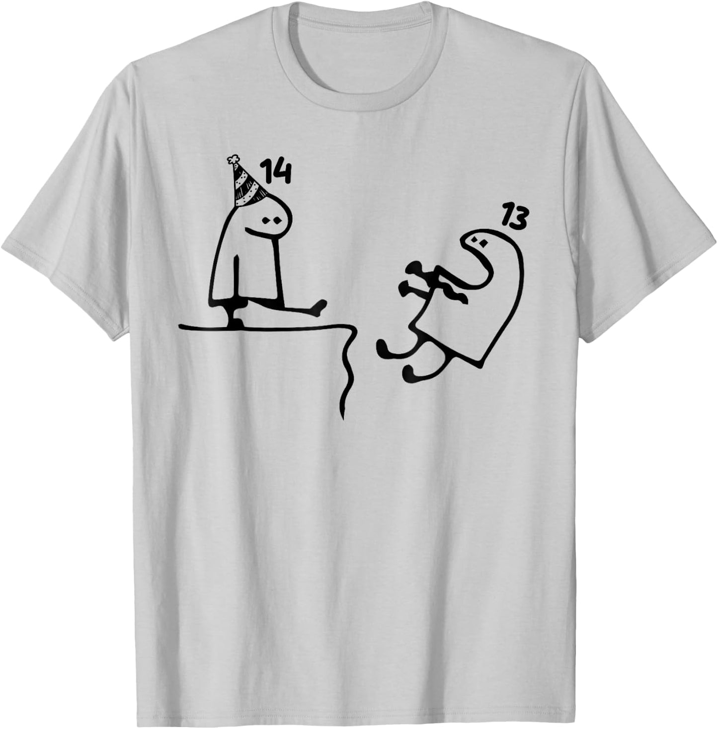 14th Birthday Party Funny 14 Years Old Birthday Teens T-Shirt - T-Shirt | Ash