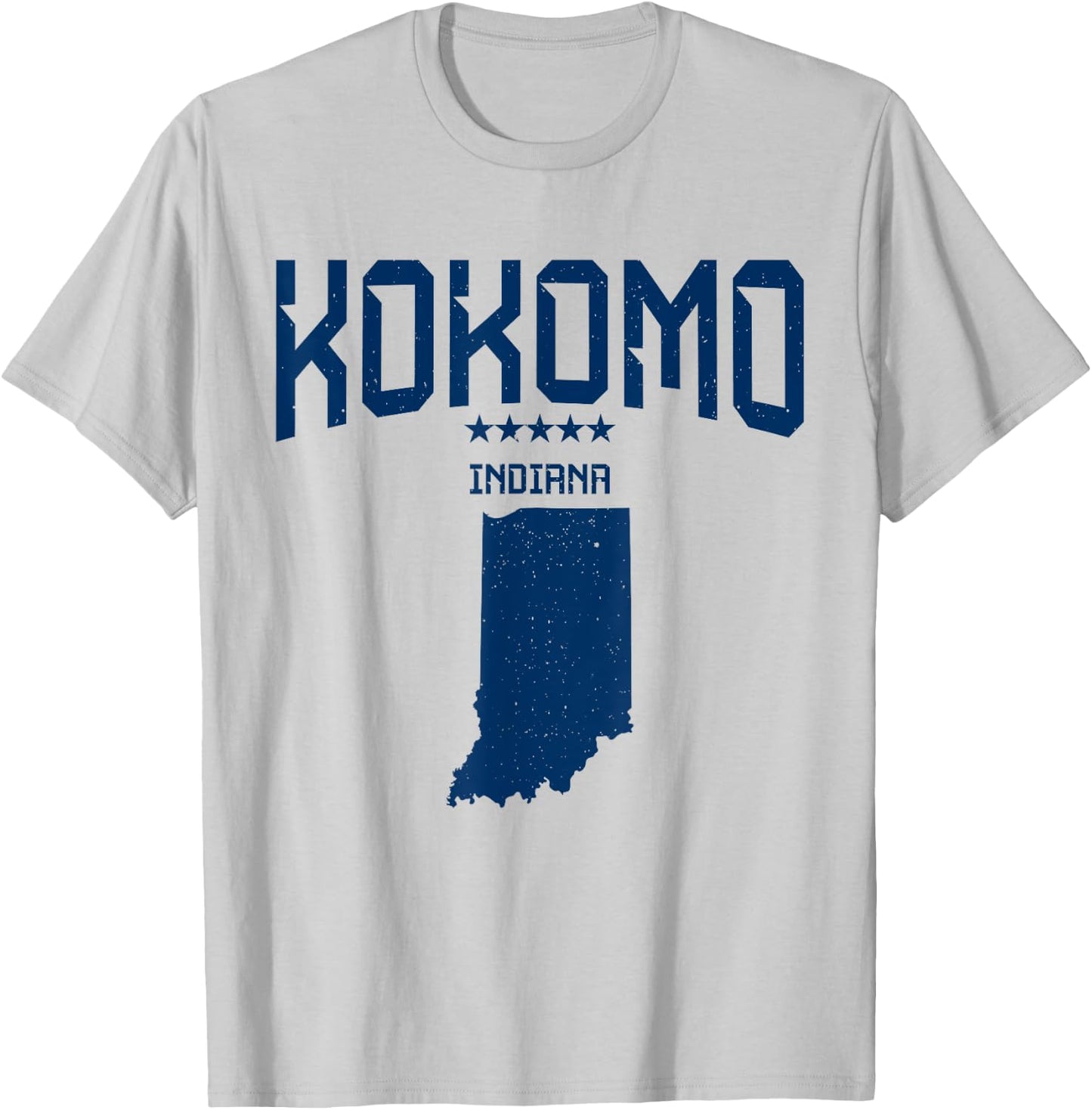 Kokomo Indiana IN Navy Classic Men Women T-Shirt - T-Shirt | Ash