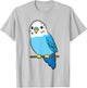 Cute Parakeet Bird Parakeet Cute Parakeet Blue T-Shirt - T-Shirt | Ash